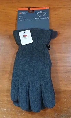 St John's Bay мужской флис уголь перчатки XL новый с Ярлыками  - Изображение 1 из 4