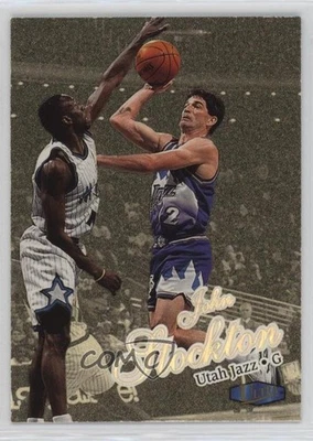 1997-98 Fleer Ultra Gold Medallion John Stockton #30G HOF - Image 1 of 2