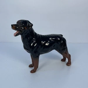 Royal Doulton Rottweiler Dog Figurine Vintage Large Made In England 8x7” VGC - Picture 1 of 12