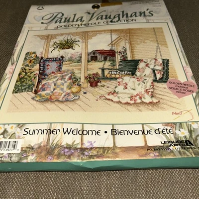 Paula Vaughans Coleção Agulha Dourada Verão Bem-vindo Kit Ponto Cruz Contado - Imagem 1 de 4