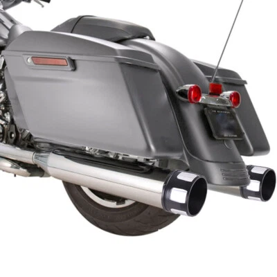 4" DNA Slip On Mufflers Exhaust Pipe For Harley Road King Street Glide 1995-2016 - Image 1 of 4