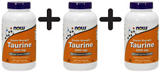 (750 g, 92,93 EUR/1Kg) 3 x (NOW Foods Taurine, 1000mg Double Strength - 250 vca