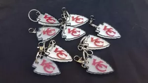 4 Stück 3D-gedruckte Kansas City Chiefs Magnete und Schlüsselanhänger - Bild 1 von 2
