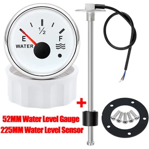 52MM Water Level Gauge with 225mm Water Level Sensor Units for Boat Car Truck - Picture 1 of 20