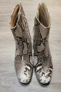 Chinese Laundry Kunstschlangenleder Daria Blockabsatz Bootie Stiefeletten 11 Mob Frauen - Bild 1 von 6
