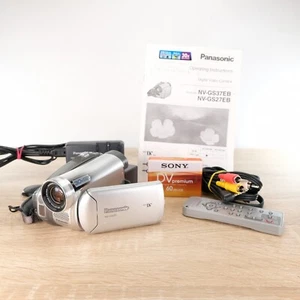 Panasonic NV-GS37 Handheld MiniDV Cassette CCD Retro Camcorder Silver Tested PAL - Picture 1 of 12