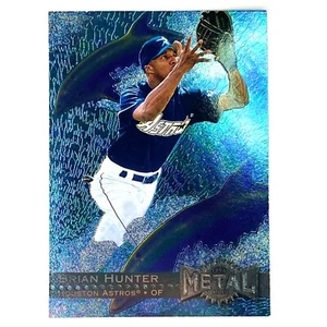 1996 Fleer Skybox Metal Universe Brian Hunter #178 Houston Astros MLB - Picture 1 of 2