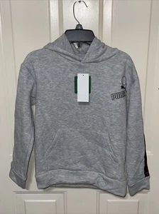 PUMA KIDS SMALL HOODIE SWEAT JACKET FRONT & BACK DESIGN SIZE SMALL NWT MSRP $40 - Picture 1 of 7
