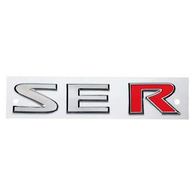 Nissan Sentra Altima Rear Trunk 'SE-R' Chrome Nameplate Emblem Badge OEM NEW - Image 1 of 3