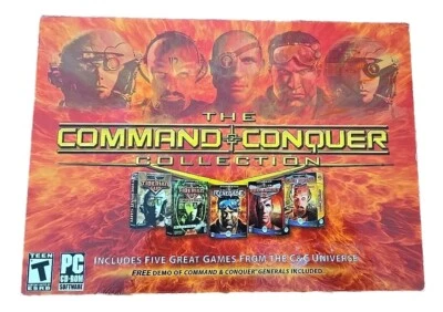 The Command & Conquer Collection by EA PC CD-ROM Big Box PC 2003 FACTORY SEALED - Image 1 of 3