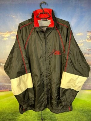 Asics Vintage Jacket With Zipped Hood Multicolor Nylon Mens Size M/Medium - Image 1 of 4