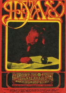 Country Joe and the Fish Charlatans Dan Hicks and the Hot Licks Avalon Post Card - Picture 1 of 1