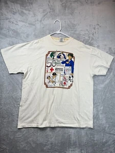 Vintage American Red Cross Anniversary Promo Shirt Adult XL Beige 50 Years 1988 - Picture 1 of 13