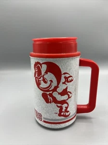 VTG Ohio State Buckeyes Thermo Mug Red Gray Hot And Cold Mug Made In USA - Picture 1 of 7