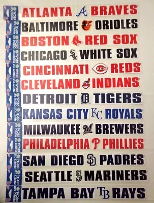 MLB 2" x 17" Perfect Cut Decal Strip by Wincraft Sports - Image 1 of 2