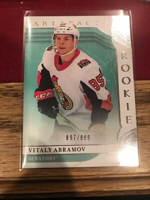 VITALY ABRAMOV 2019-20 UD Artifacts Rookie #897/999 Ottawa Senators - Image 1 of 2