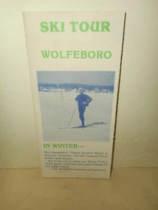 Folleto de colección Wolfeboro NH 1980 SKI TOUR y mapa de senderos de esquí de fondo - Imagen 1 de 12