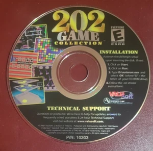 CD-ROM DISC + Artwork - KEIN HÜLLE: 202 Spielesammlung von ValuSoft - Bild 1 von 4