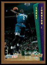 1992-93 FLEER LARRY JOHNSON CHARLOTTE HORNETS #NNO