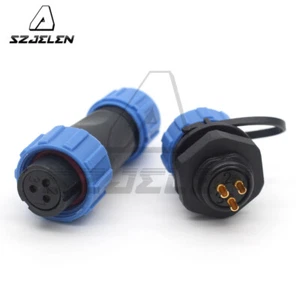 SP13 Panel13mm waterproof 3pin connector plug socket IP67,LED Light connector  - Picture 1 of 7