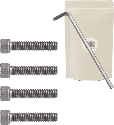 ADAPTOUT 4 x 1/4 vis + clé Allen 25 mm 25 mm 1" vis américaines Vis type Kodak standard