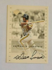 1996 Leaf Nelson Liriano Pittsburgh Pirates - Auto