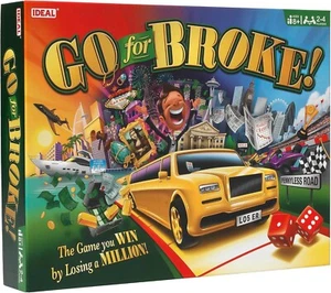 Go For Broke Family Board Game from IDEAL New Kids Gift, 2-4 Players, Age 8+ - Picture 1 of 5