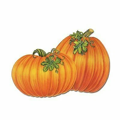 Halloween Beistle 4-pack Decorative Packaged Pumpkin Cutouts 16in