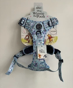 Pawsome Paws Boutique Disney Winnie the Pooh L Tough Trails Dog Harness Blue - Picture 1 of 14