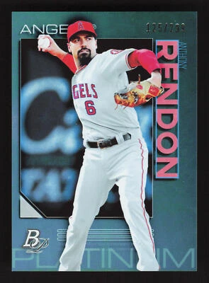2020 Bowman Platinum Teal /299 #64 Anthony Rendon - Angels - Image 1 of 2