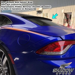 Flat Black 229V Rear Window Roof Spoiler Wing Fits 2011~2012 Fisker Karma Sedan - Picture 1 of 6