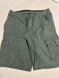 Boy Scouts of America Uniform Shorts Youth 14 Green Cargo Kid - Picture 1 of 9