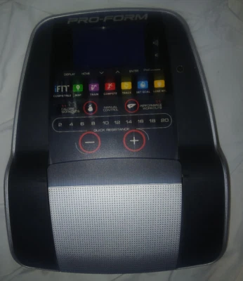 Consola de exhibición Pro-Form para bicicleta vertical Foto 1 de 3