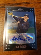 ADAM LIND AUTO RC Toronto Blue Jays 2007 TOPPS CHROME Blue Jays Autograph