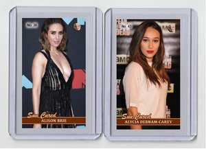 Alycia Debnam-Carey rare MH Sun Cured #'d x/3 Tobacco card no. 43