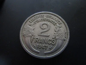 1947 Coin France 2 Francs - Picture 1 of 2