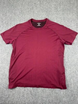 Fabletics Men’s Red The Training Day Short Sleeve Performance Shirt Size XL Foto 1 de 4