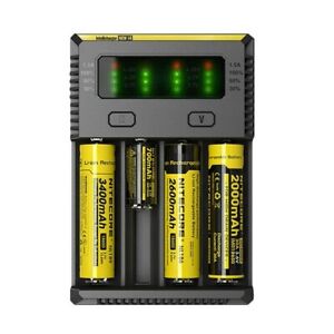 caricabatterie professionale Nitecore I4 batterie Li-ioni,IMR, LiFePo,Ni-MH/ **