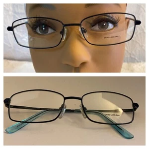 Markenlos WM1028 Navy Rechteckig Damen Vollrand 52-16-135 Brille Brillengestell - Bild 1 von 14