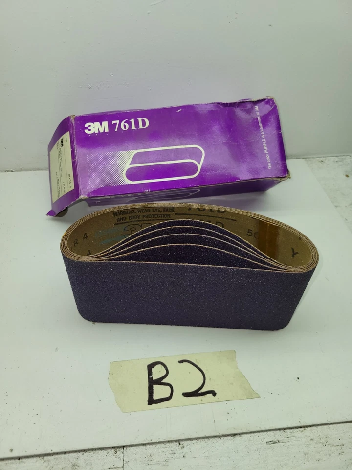 3M 761D Sanding Belts 120 Grit 4" X 24"