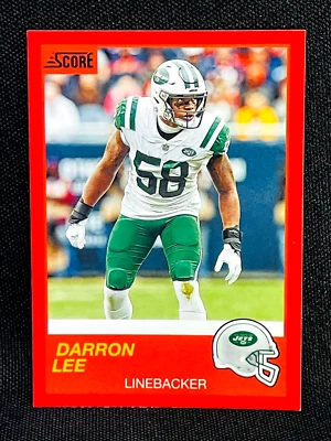2019 Panini Score Football - DARRON LEE #161 - RED PARALLEL - NEW YORK JETS - Image 1 of 2