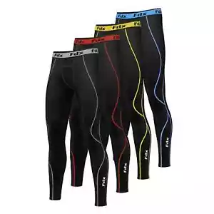 Collant uomo FDX body armatura compressione strato base leggin sportivo sotto attrezzatura - Foto 1 di 15