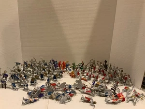 Lote De Soldados Medievales Caballeros Guerreros Luchadores Guerra Posada 1/32 y Dragones - Imagen 1 de 7