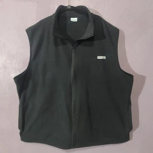 Columbia Mens Full Zip Vest Size 4XL Black Fleece PFG Performance Fishing Gear - Picture 1 of 9