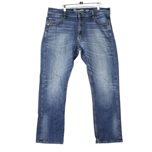 Jeans Wrangler Retro Ajustados Rectos Western Denim Vaquero Para Hombre 37x30 Azul Rodeo - Imagen 1 de 12