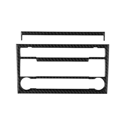 Carbon Fiber Air Conditioner Panel Cover Trim Sticker for Audi A4 S4 2007-2008 Foto 1 de 4