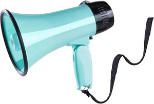 MyMealivos Portable Megaphone Bullhorn 20 Watt Power Speaker A Teal - Picture 1 of 9