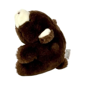 Gund Snuffles Teddy Bear Plush Stuffed Animal Dark Brown & Cream Mini 6" 1980 - Picture 1 of 7