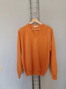 Jersey hombre PAUL ROSEN 100% cachemir cachemir naranja talla XL - Imagen 1 de 10