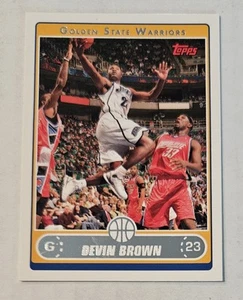 DEVIN BROWN 2006-07 Topps #175 Warriors Campeón de la NBA Liga D Jugador Más Valioso - Imagen 1 de 3